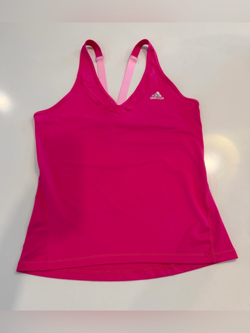 adidas Bright Pink Climalite TechFit tank size medium